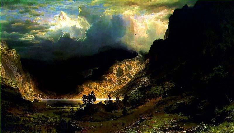 Albert Bierstadt Storm in the Rocky Mountains